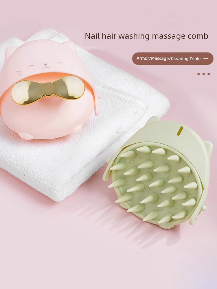 Nail Shampoo Massage Comb Shampoo Brush Massage Brush Handy Gadget Shampoo Comb Head Brush Scalp Anti-Itching Head Scratching Tool