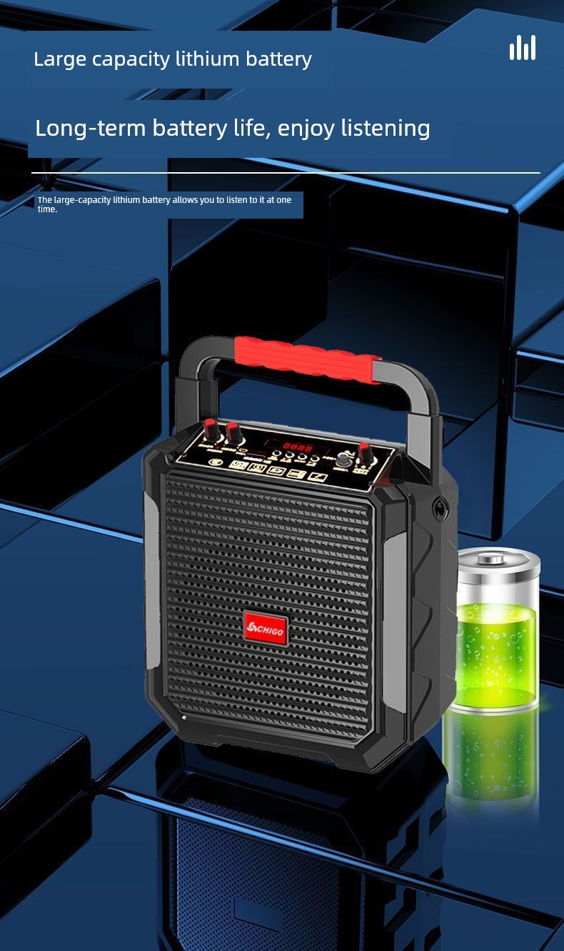 Chigo Portable Bluetooth Karaoke Speaker - Extra Bass