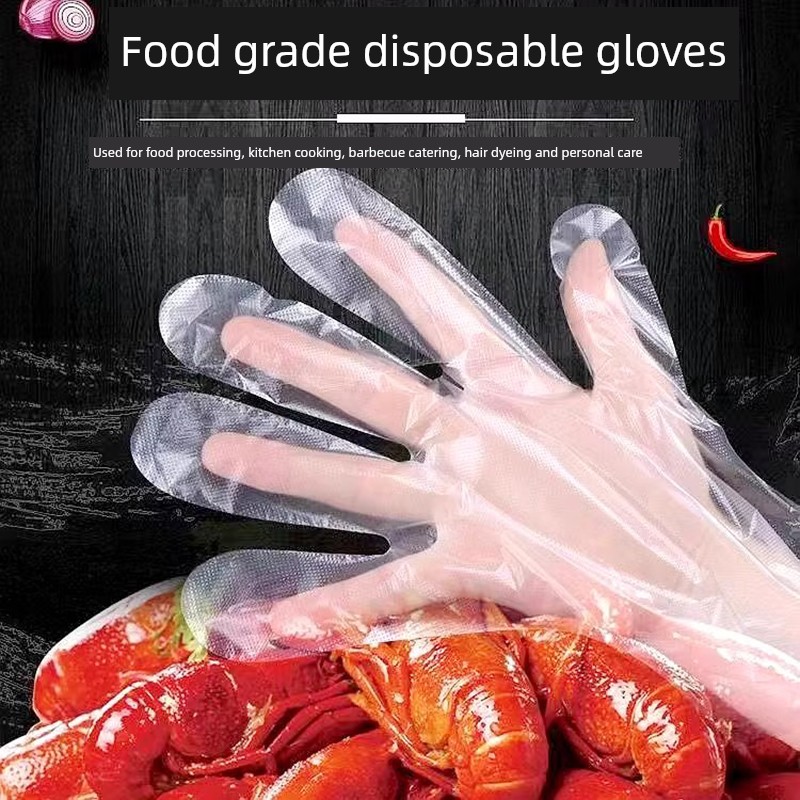 Household Cleaning Three-Piece Disposable Gloves Bamboo Charcoal Rag Cleaning Brush
