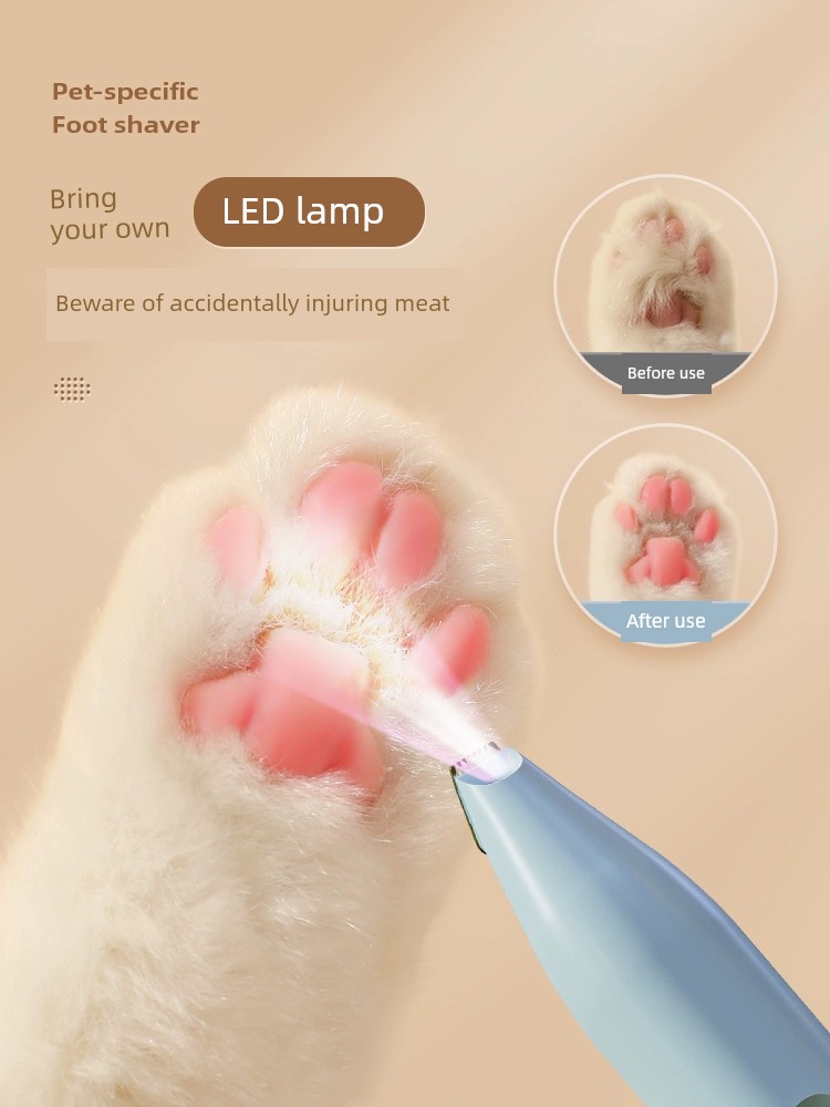 Pet Cat Foot Shaving Device Pet Dog Shaving Trimmer Repair Dog Sole Handy Gadget Shaving Clippers Electric Clipper