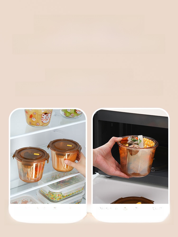 Sealed Microwave Oven with Rice Handy Gadget Soup Glass