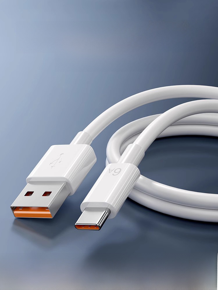 USB Type-C Cable 5A Super Fast Charge 6A Genuine Goods BS for Huawei P20/P30/Mate40pro Glory TPC Long 2 M Tpyec Charger Nova8 Android Phone 66W