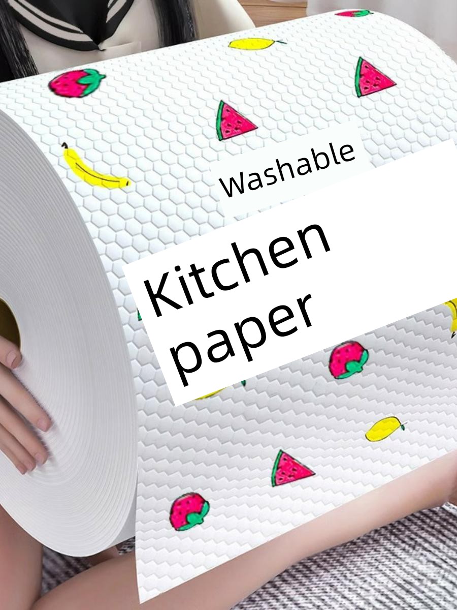 Lazy Rag Wet and Dry For Home Kitchen Thickened Cleaning Special Paper Disposable Dishcloth Water Absorption Oil-Free