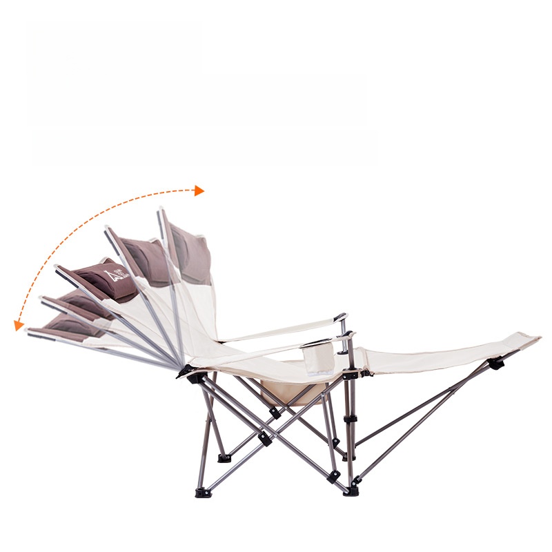 Shangtojia Lunch Break Chair Office Recliner Portable Folding Chair Outdoor Recliner Snap Chair Including Cosmetics Bag