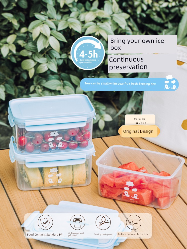 Tree Bento Movable Plastic Transparent out Fruit Container