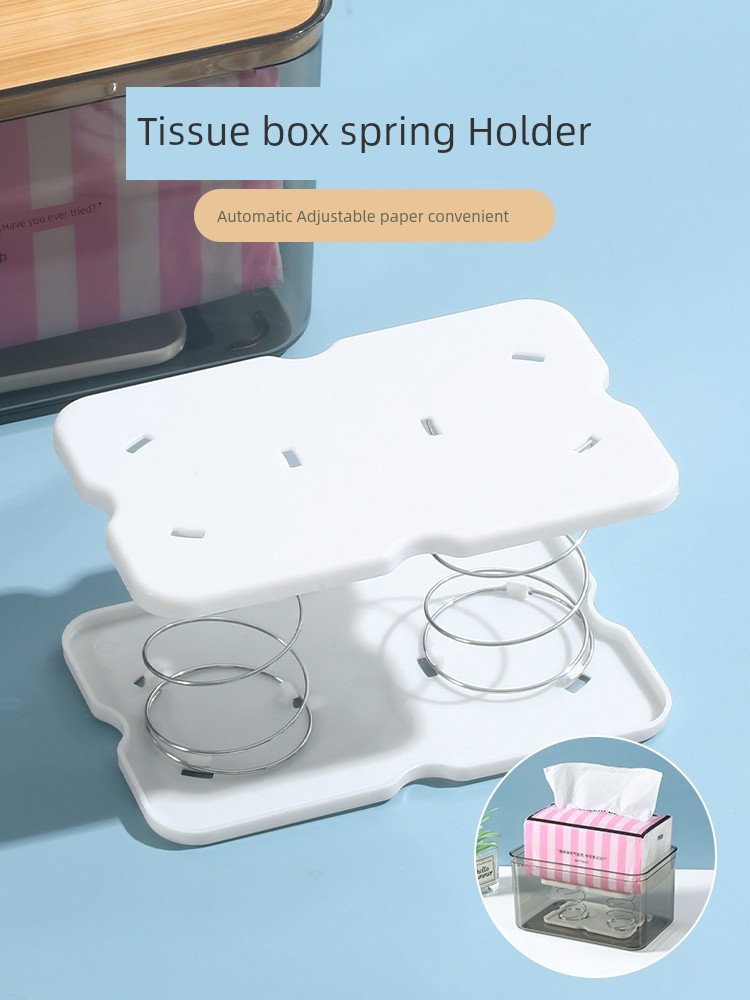 a Tissue Box Spring Support Automatic Lifting Elastic Support One Pumping to the Bottom Elastic Device Artifact Spring Frame Spring