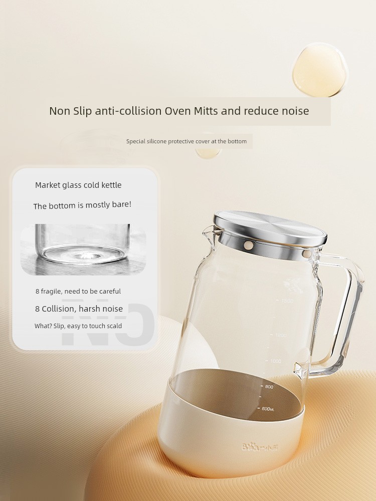 Bear Glass High Temperature Resistance For Home Large Capacity Cold Water Pot