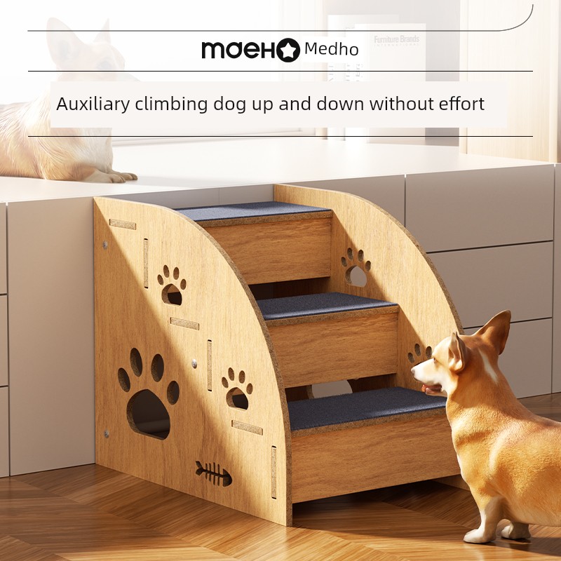 Step Non Slip Small Older Dog Ladder Bedside Dog