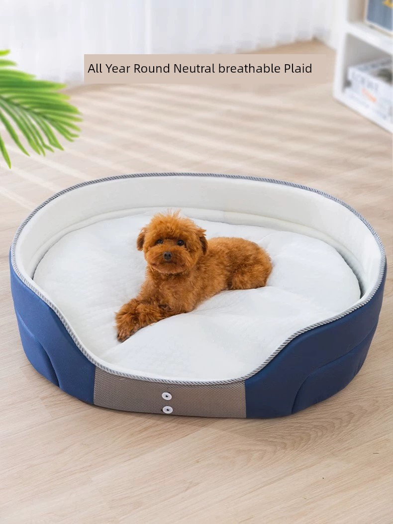 Hippie Dog Deep Sleep Sponge Nest Soft Plaid All Year Round Neutral Bichon Teddy/Pomeranian Small Puppies Mattress