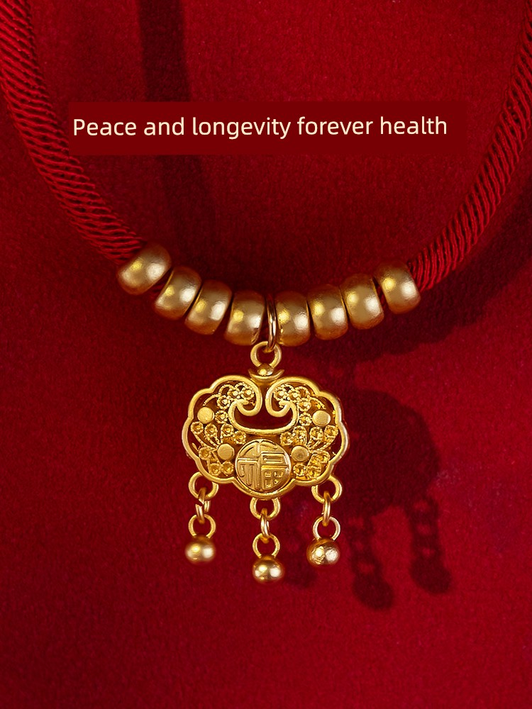 Cat Collar Longevity Lock Pet Golden Lock Necklace Silent Bell Kitty Accessories Dog Neck