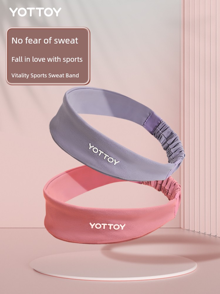 Sports Sweat-Absorbent Hair Band Anti-Sweat Band Headband Women's Headscarf Men's Sweat-Proof Headband Running Fitness Hair Band Handkerchief Head Wear