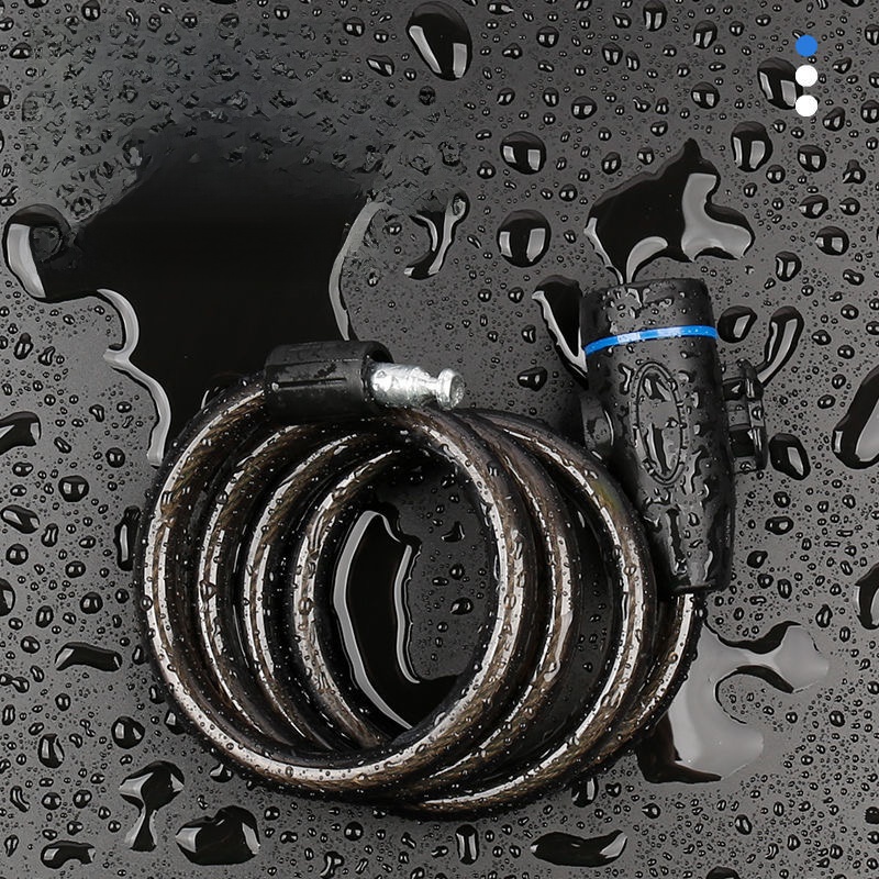 Bicycle Lock Mountain Bicycle Lock Electromobile Lock Password Lock Chain Lock Motorcycle Door Lock Accessories Steel Wire Soft Lock Foldable