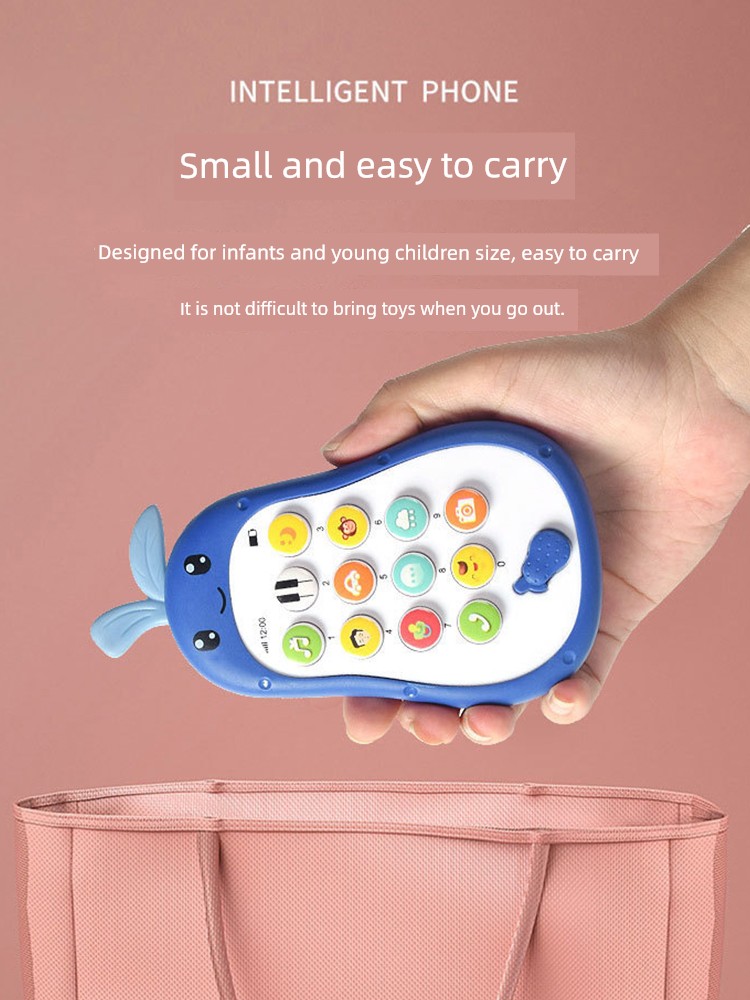 Baby Early Education Puzzle Artificial Teether Mobile Phone Story Machine Multifunctional Cartoon Music Learning Phone Toy