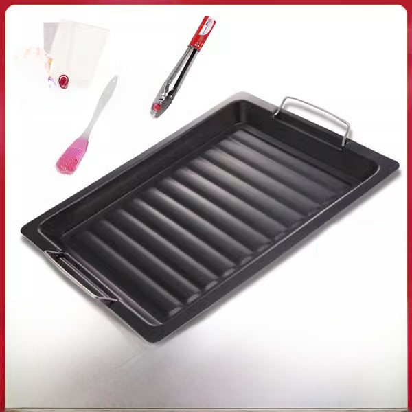 Barbecue Thickened Large Enamel Charcoal Non-Stick Outdoor