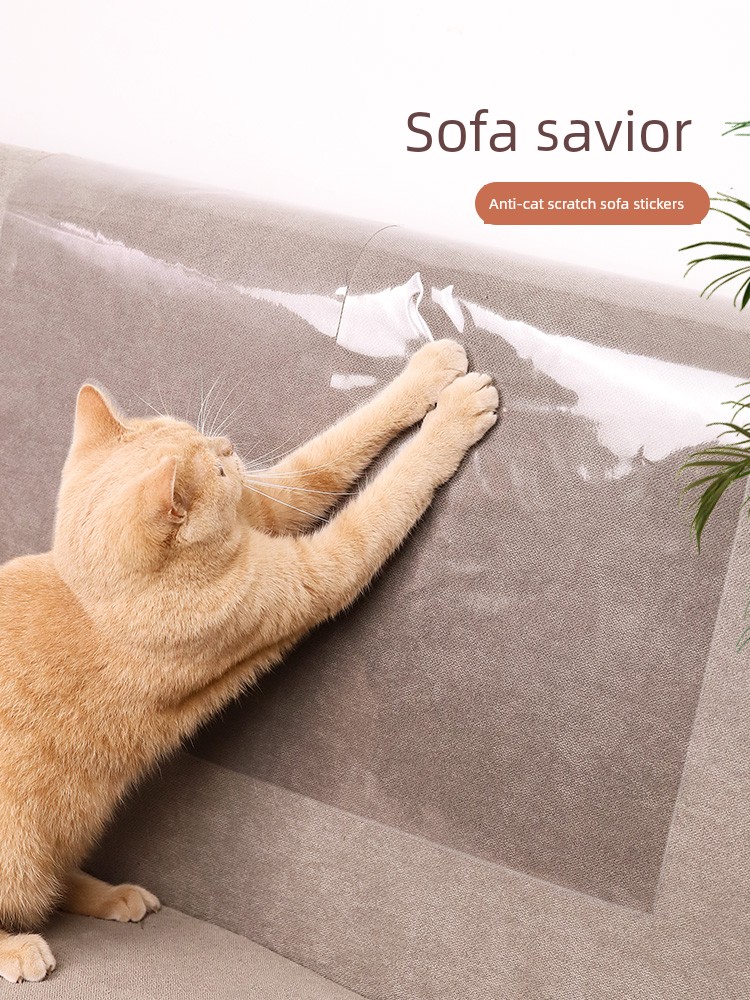 Fabric Sofa Stickers Curtain Transparent Handy Gadget Anti-Scratching