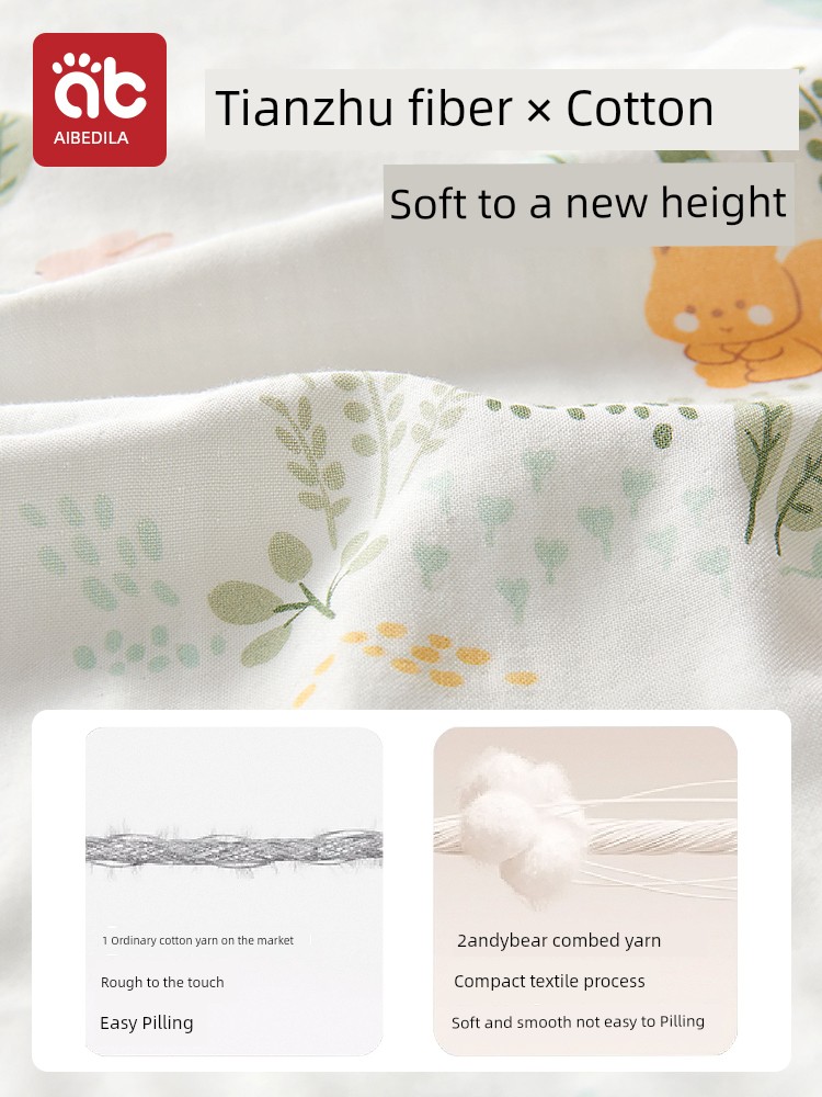 AIBEDILA Baby Sleeveless Sleeping Bag Spring and Summer Bamboo Cotton Gauze Baby Vest Newborn Baby Child Prevention of Kicking off the Quilt Thin