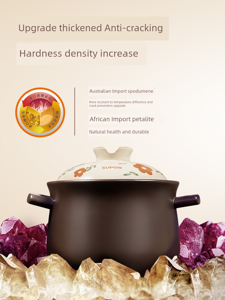 Supor Casserole Stew Pot For Home Gas Soup Chinese Casseroles Ceramic Pot Stone Pot Claypot Rice Gas Stove Dedicated
