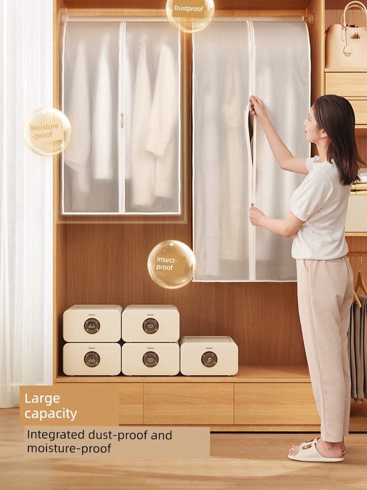 Three-Dimensional Hanging Storage Bag Fully Enclosed Clothes Dust Cover