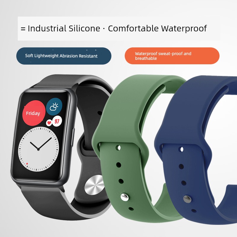 Huawei Elegant Light Fluororubber Smart Watch