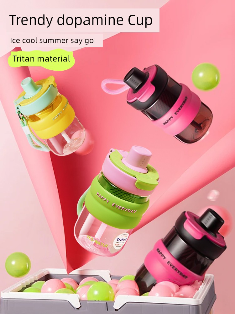 Water Cup 2024 New Arrival Female Tritan Tea Making Summer Good-looking Tea Water Separation Cup with Straw Sports Portable Cup