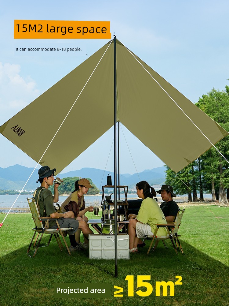Primitive Man Outdoor Camping Hexagonal Square Canopy Tent