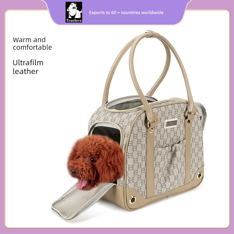 Truelove Pet Backpack Dog Small Size Dogs Teddy Outing Schoolbag Portable Backpack Breathable Bichon Supplies