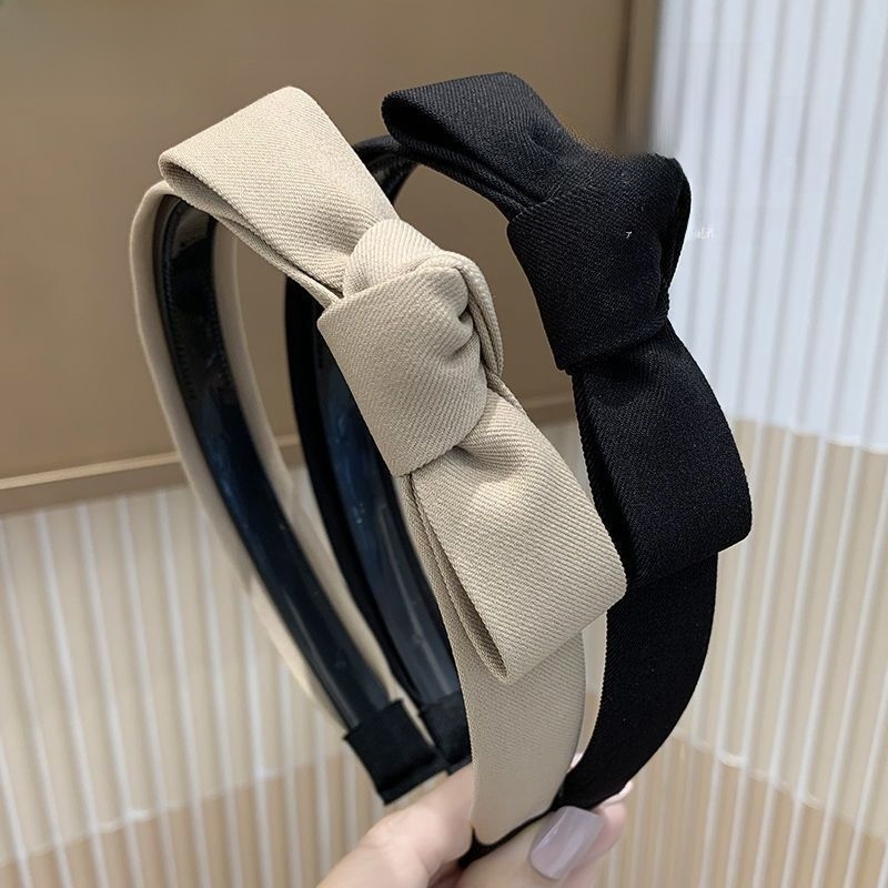 Easiest for Match Korean Style High-End Bows Toothed Non Slip Headband