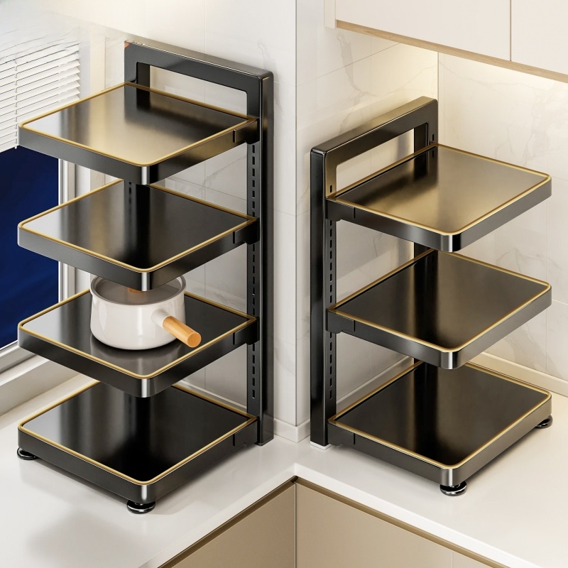 Multi-Layer Cookware Sink Cabinet Kitchen Rack