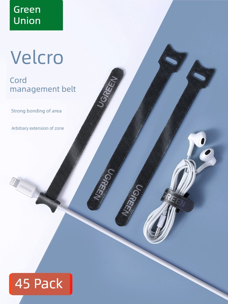 Green Link Velcro Storage Headset Cord Manager