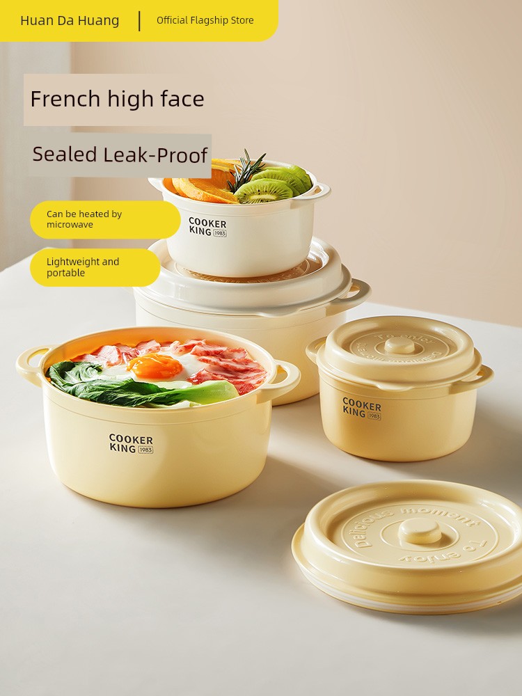 Cooker King round Microwaveable Instant Noodle Bowl Enamel Enamel
