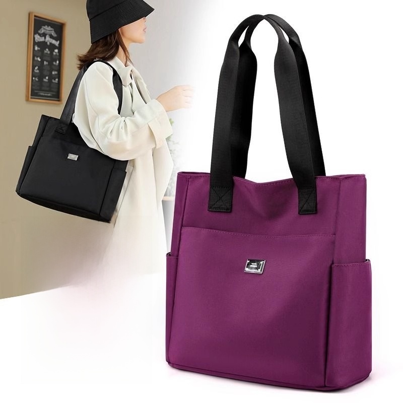 New Arrival Large Capacity Nylon Waterproof Dragon Oxford Cloth Handbag Minimalist Multi-Layer Tote Bag Shoulder Work Clothing Women's Travel Bags