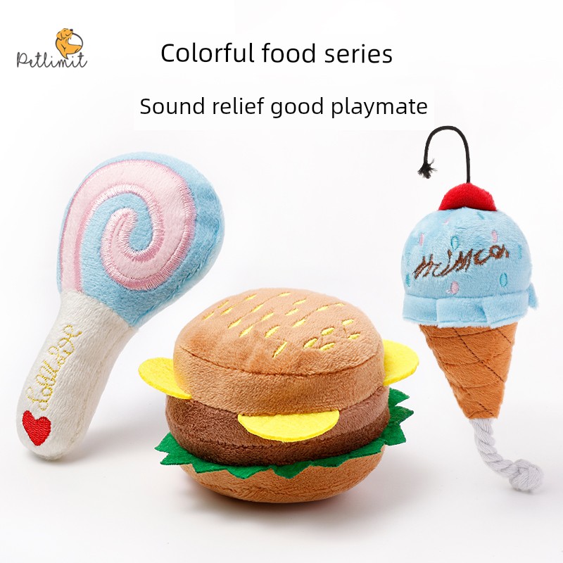 Dog Toy Relieving Stuffy Handy Gadget Dog Puppies Bite-Resistant Molar Stuffed Pet Sound Self-Hi Teddy Bichon Supplies