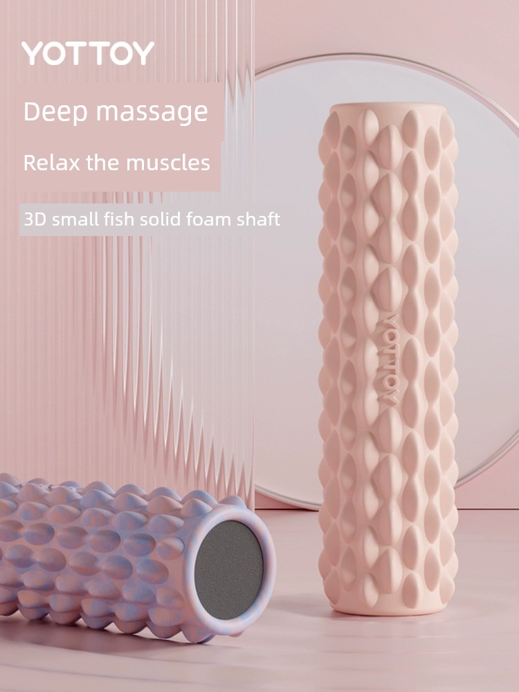 Foam Roller Spiked Club Massage Solid Floating Point Roller Foam Roller Muscle Relaxation Skinny Leg Yoga Fitness Handy Gadget