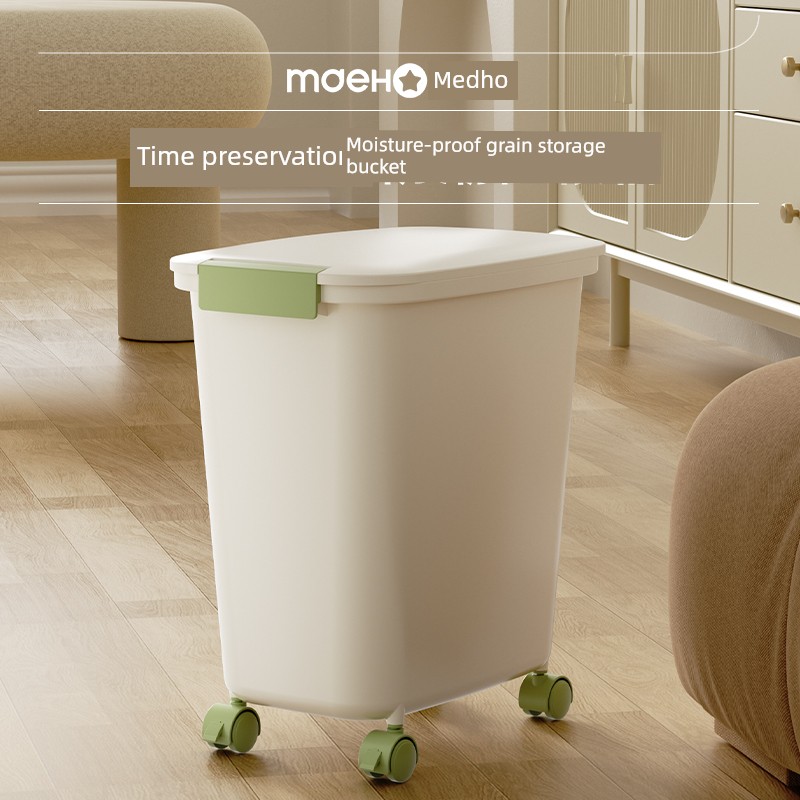 Cat Food Storage Bucket Dog Food Sealed Barrel Pet Storage Barrels Vacuum Sealed Storage For Home Food Box with Lid