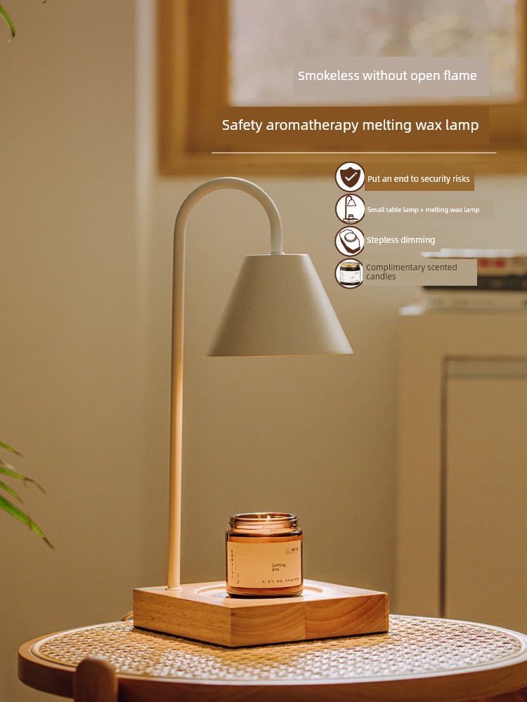 Tree Aromatherapy Wax Lamp Minimalist No Fire Ins Retro Incense Lamp Smoke-Free Candlestick Romantic Table Lamp Christmas Gift