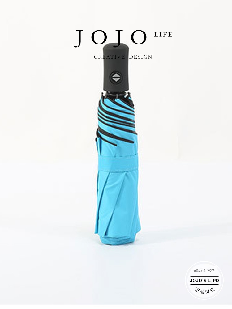 Jojo's L. Pd. Mansion. Eight Bones Three Fold Pure Colored Fresh Sun-Proof Sun Umbrella | Military House