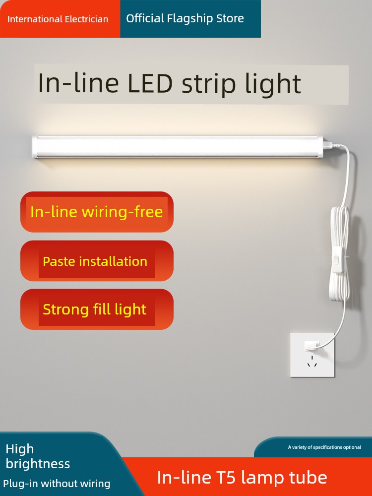 Led For Home Bedroom Kitchen Installation-Free Plug-in Light Bar