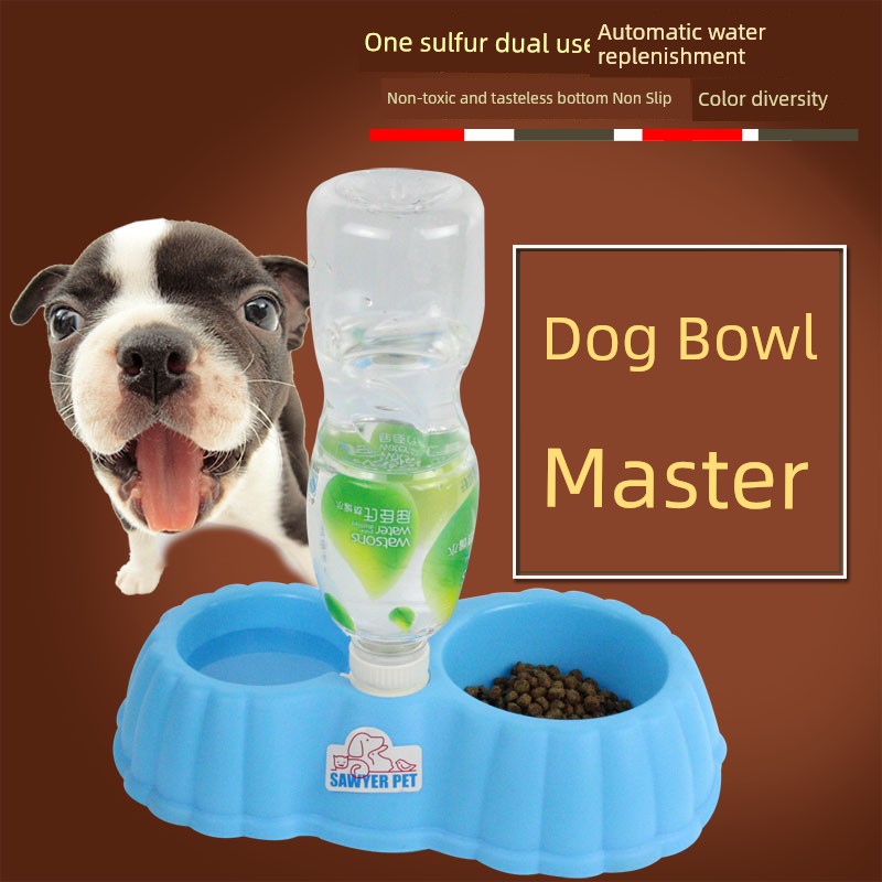 Dog/Cat Bowl Pet Supplies Dog Basin Automatic Hydrating Bowl Dog Water Fountain Double Bowl Pet Bowl Dog Food Bowl Rice Basin