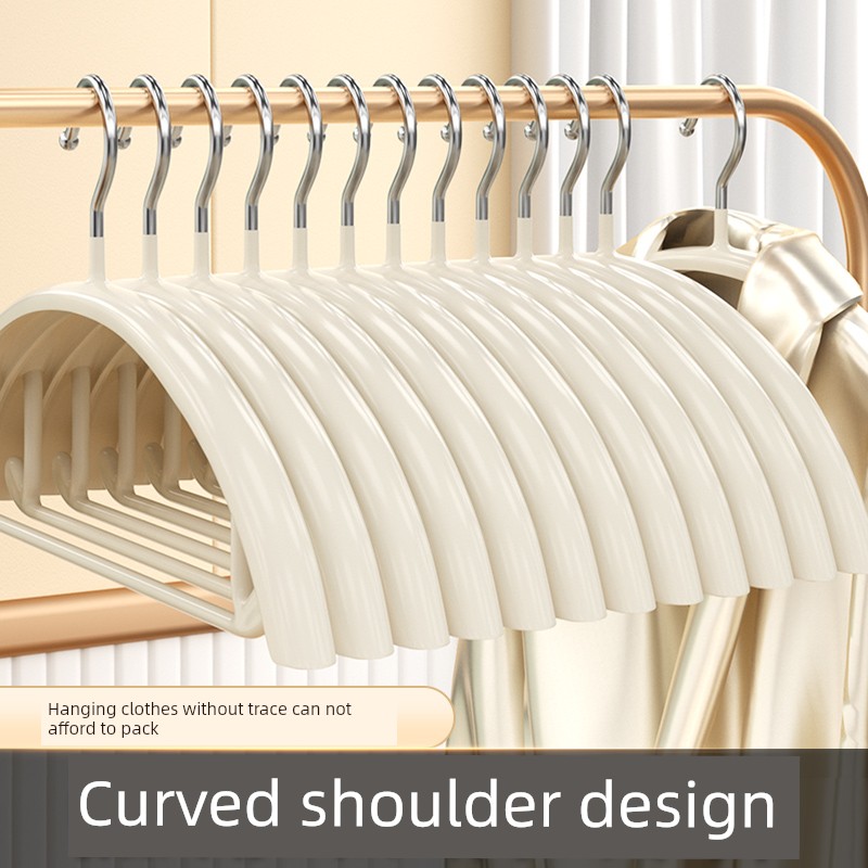 Jujiajia Accessible Luxury Clothes Hanger For Home Hanger Clothes Anti-Slip Traceless Anti Shoulder Angle Can't Afford Bag Hanger Clothes Hanger Student Dormitory