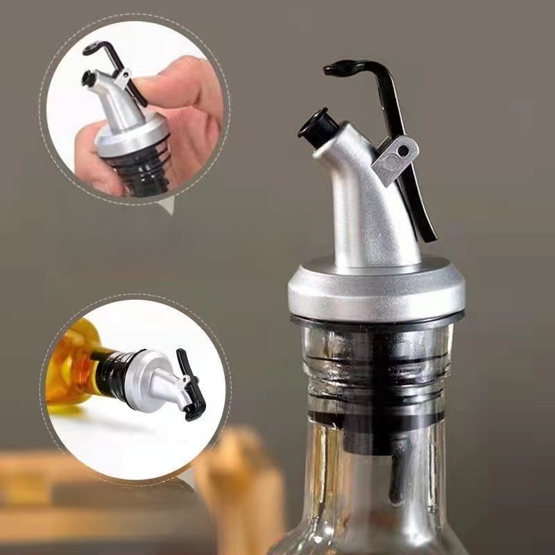 Oil Pouring Nozzle Bottle Cap Silicone Plug Neutral Kitchen Seasoning