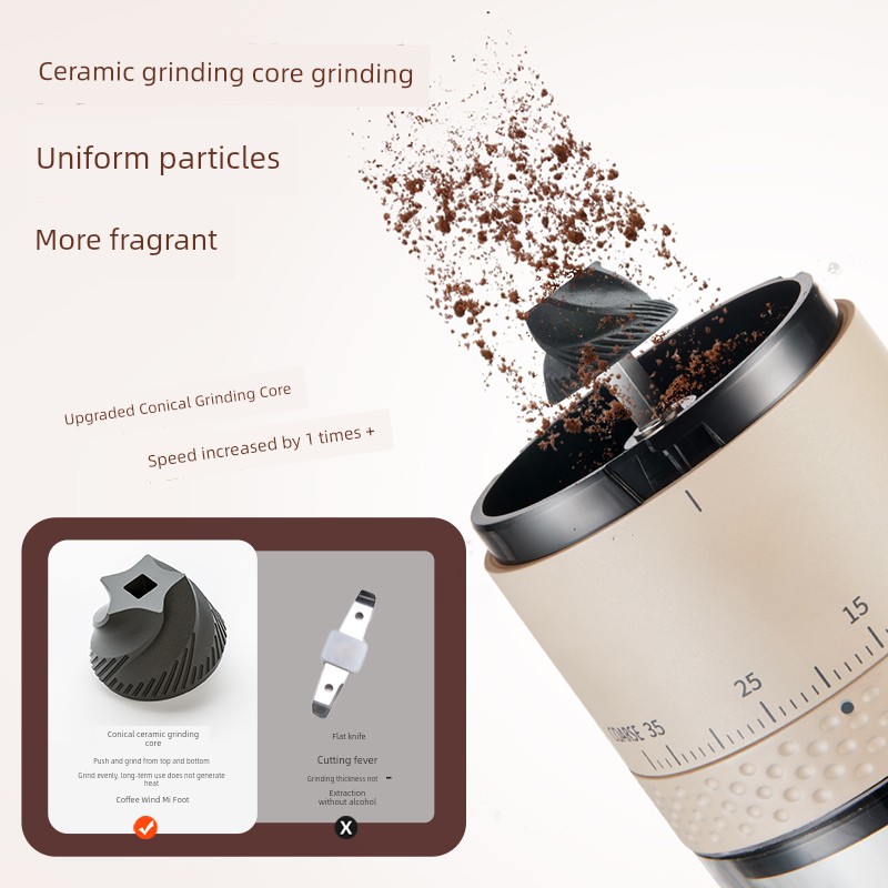 Wireless Electric Coffee Grinder - مطحنة قهوة كهرب...