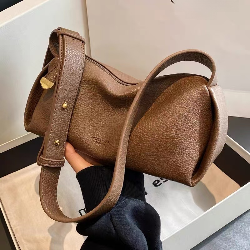 Dibo Fancy Pillow Bag Women's New Wide Shoulder Strap Shoulder Messenger Bag South Korea Retro Pillow Bag
