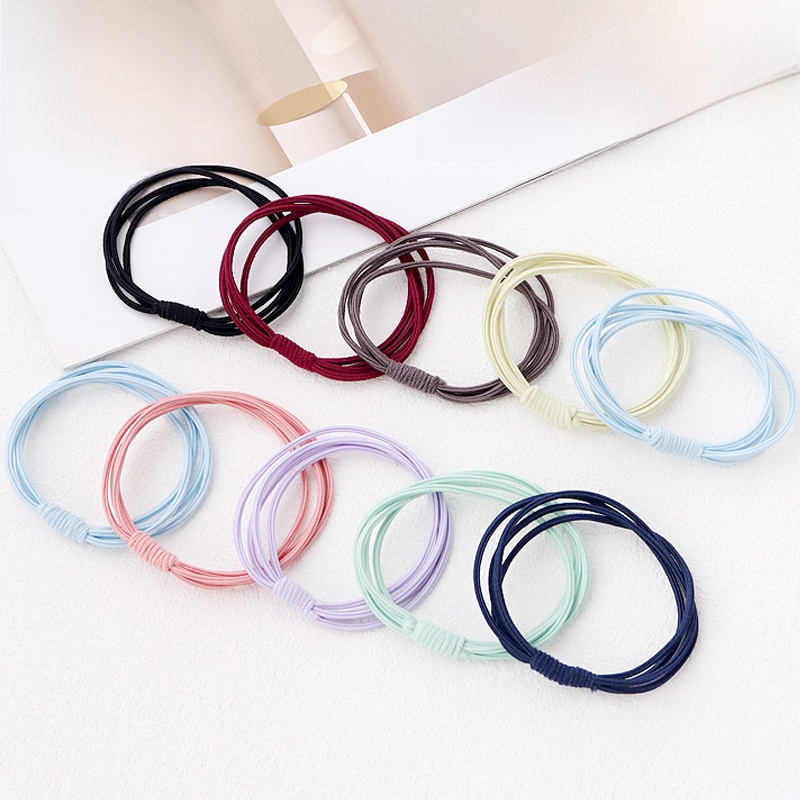 J20 Four-in-One Rubber Band Girls Minimalist Ponytail