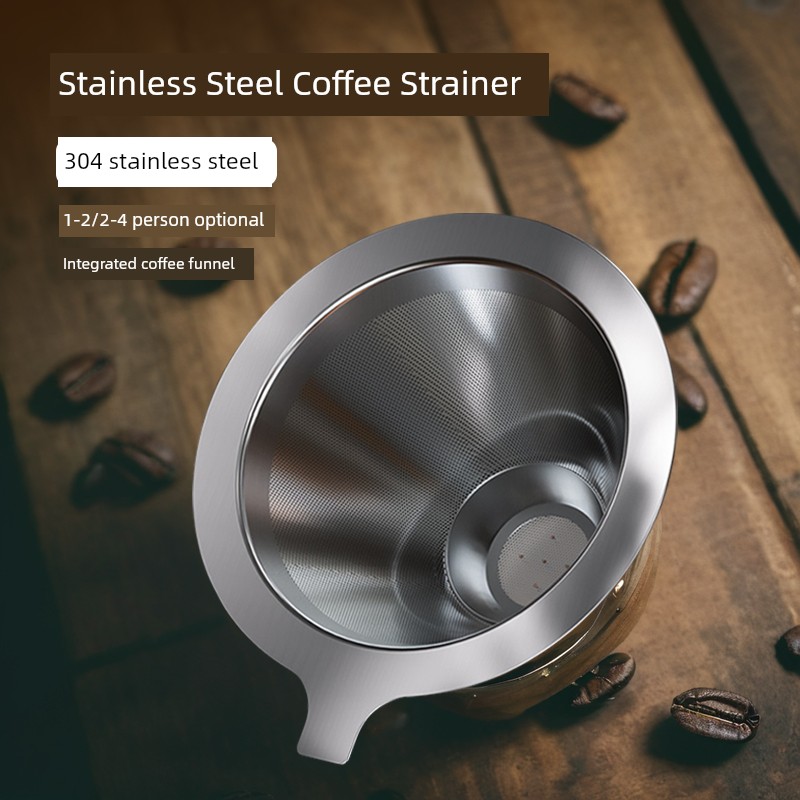 Jie'an Xi Coffee Filter Paper For Home Small Coffee Funnel Filter-Free Paper Coffee Filter Hand Made Coffee Maker Suit