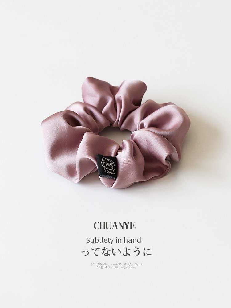 Kawano Minimalist Flower Ruched Hair Band 2024 New Arrival Hairtie Female Tie Ponytail Hair String Rubber Band High Elasticity Durable