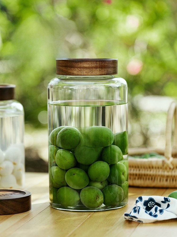 Modern Housewife Wine Glass Bottle Special Wine Bottle Borosilicate Bottle Plum Wine Fermentation Jar Fruit Wine Container Sealed Jar