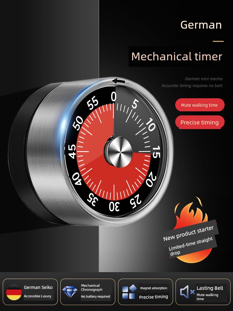 Special Cooking Student Self-Discipline Mechanical Kitchen Timer