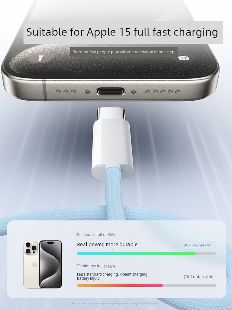 Double-Headed Fast Charge Notebook Phone Data Cable