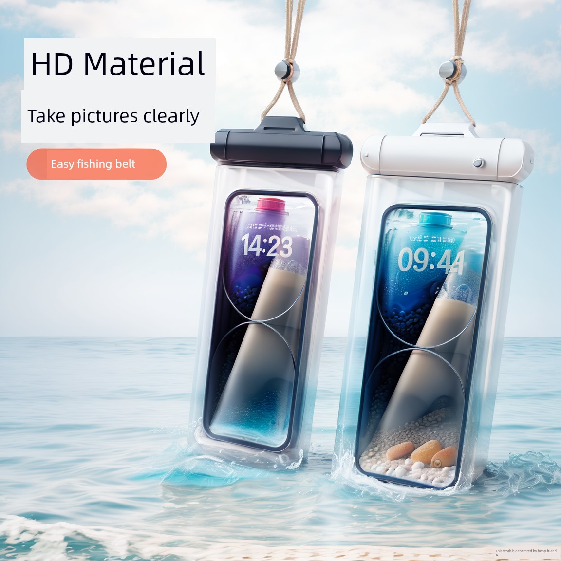 Mobile Phone Waterproof Bag Can Be Touch Screen Photograph Swimming Deep Diving Rafting Hot Spring Suit Lanyard Halterneck Sealed Transparent Bag
