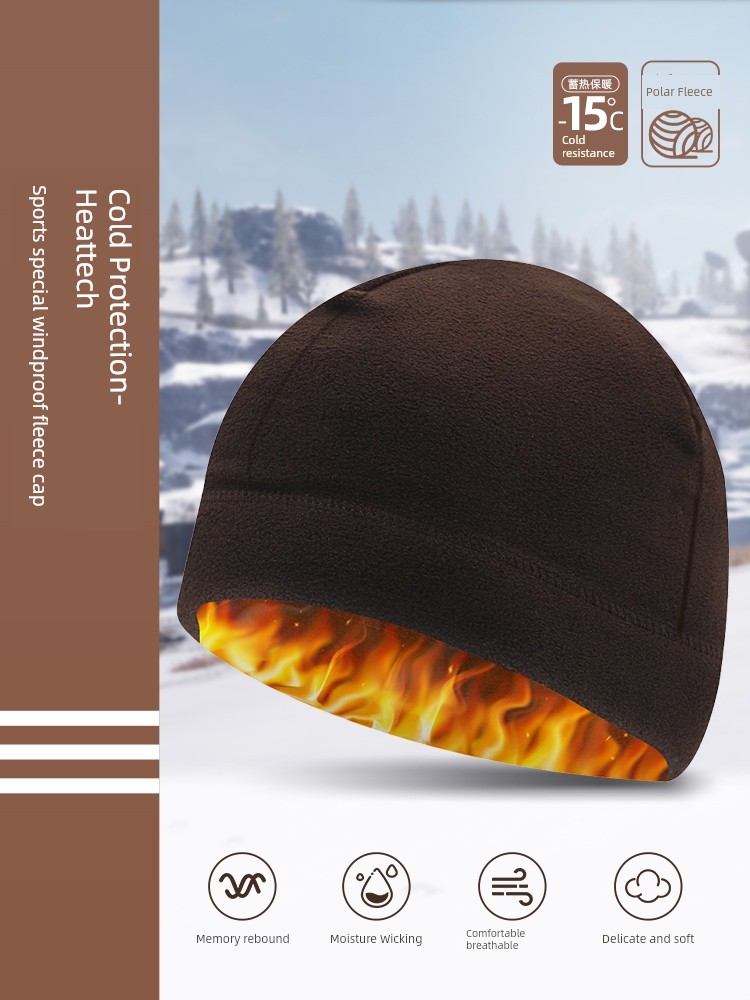 Fall and Winter Outdoor Keep Warm Skiing Hiking Hiking Fleece Hat